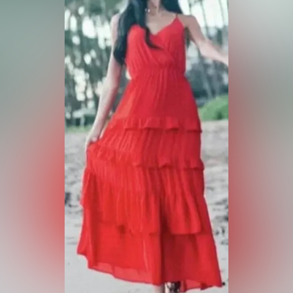 Flying tomato ruffled maxi dress